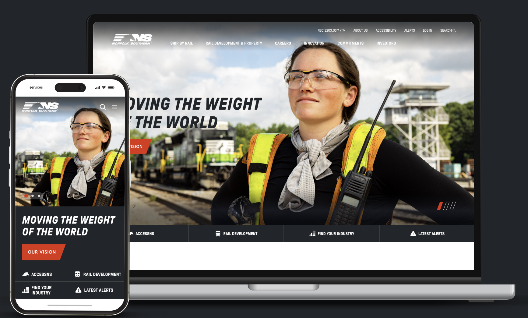 Redesign: Norfolk Southern Website